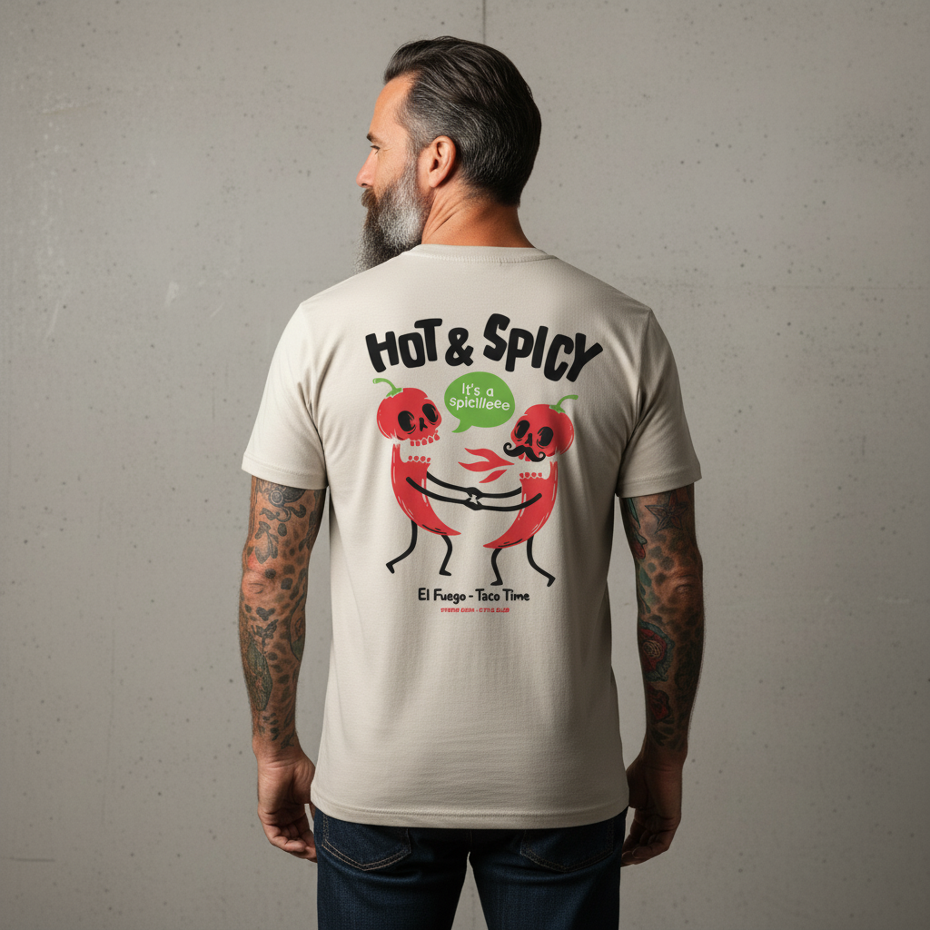 Hot & Spicy T-Shirt, 2-seitiger Print