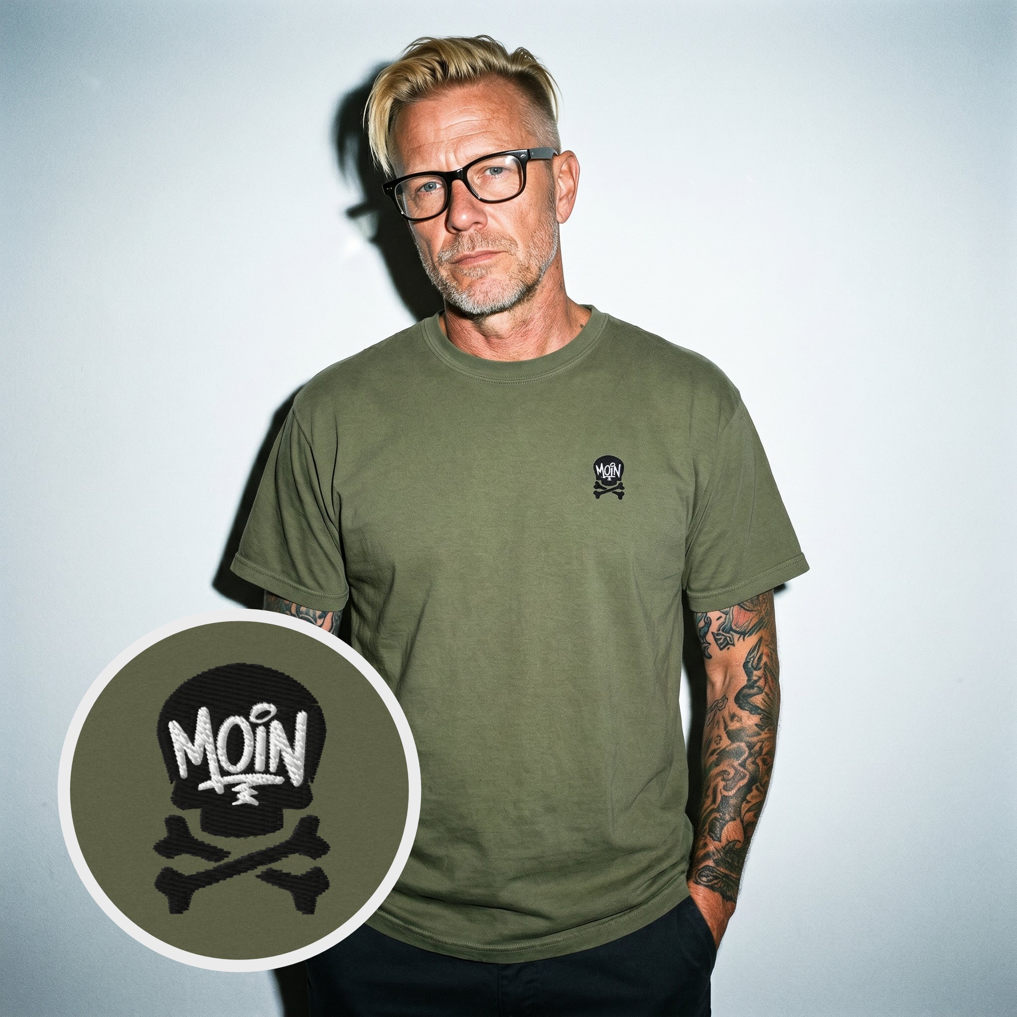 Moin Skull Heavy Cotton T-Shirt