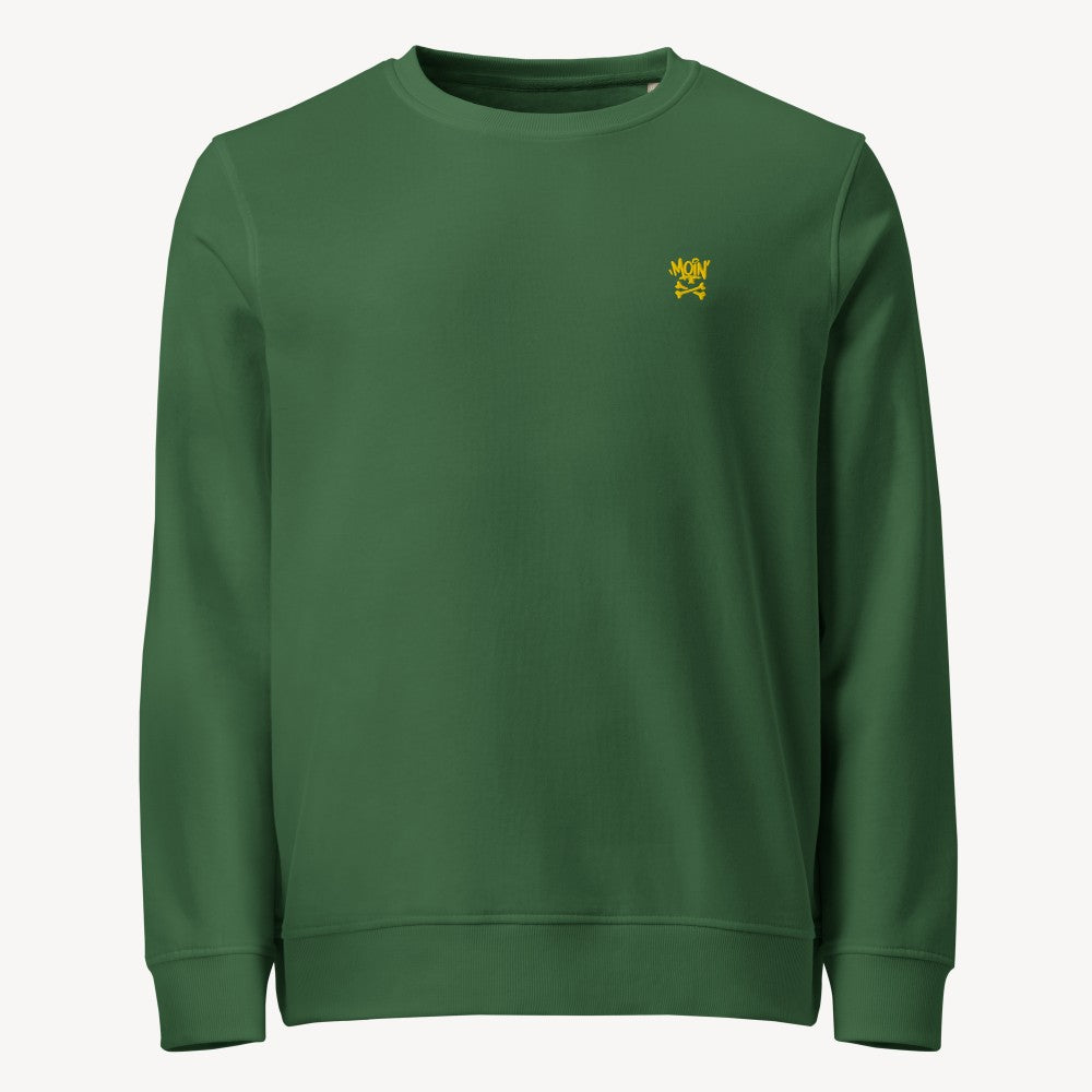 Moin X Bio-Sweatshirt mit Bruststick