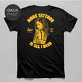 More Tattoos - Premium T-Shirt mit Rückendruck - Street Icon