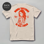 More Tattoos - Premium T-Shirt mit Rückendruck - Street Icon