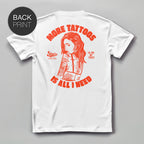 More Tattoos - Premium T-Shirt mit Rückendruck - Street Icon