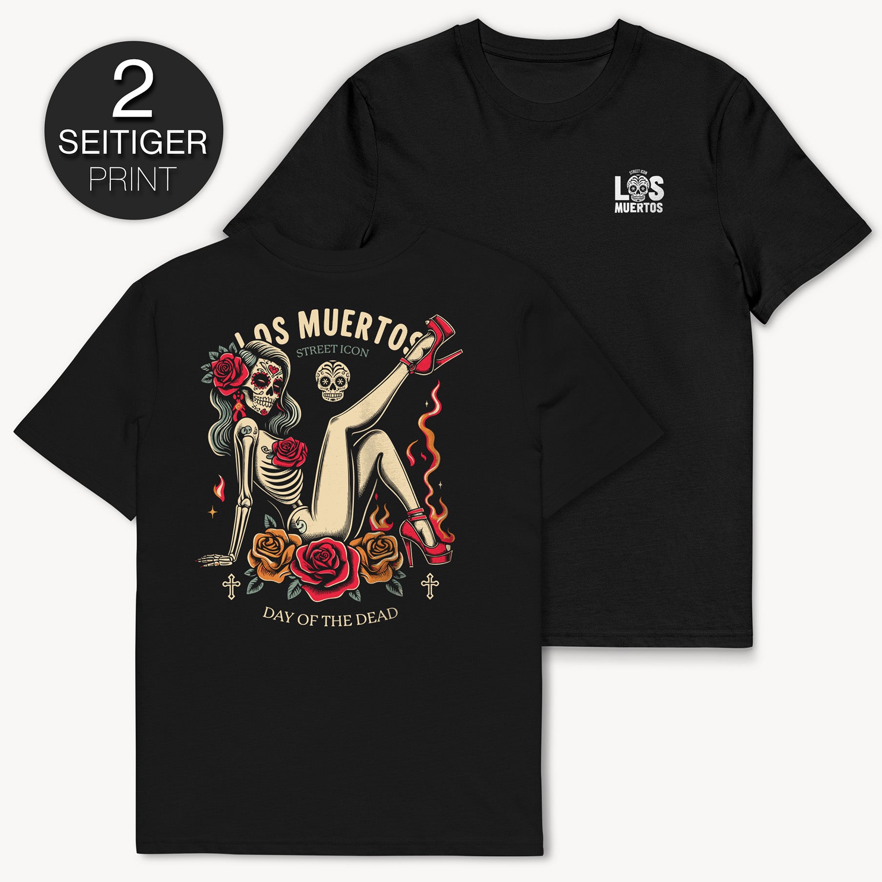 Rose - Premium T-Shirt with 2-sided print