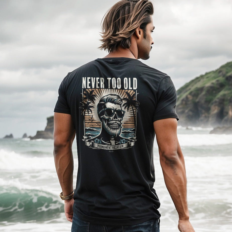 Permanent Vacation - Premium T-Shirt mit Back Print