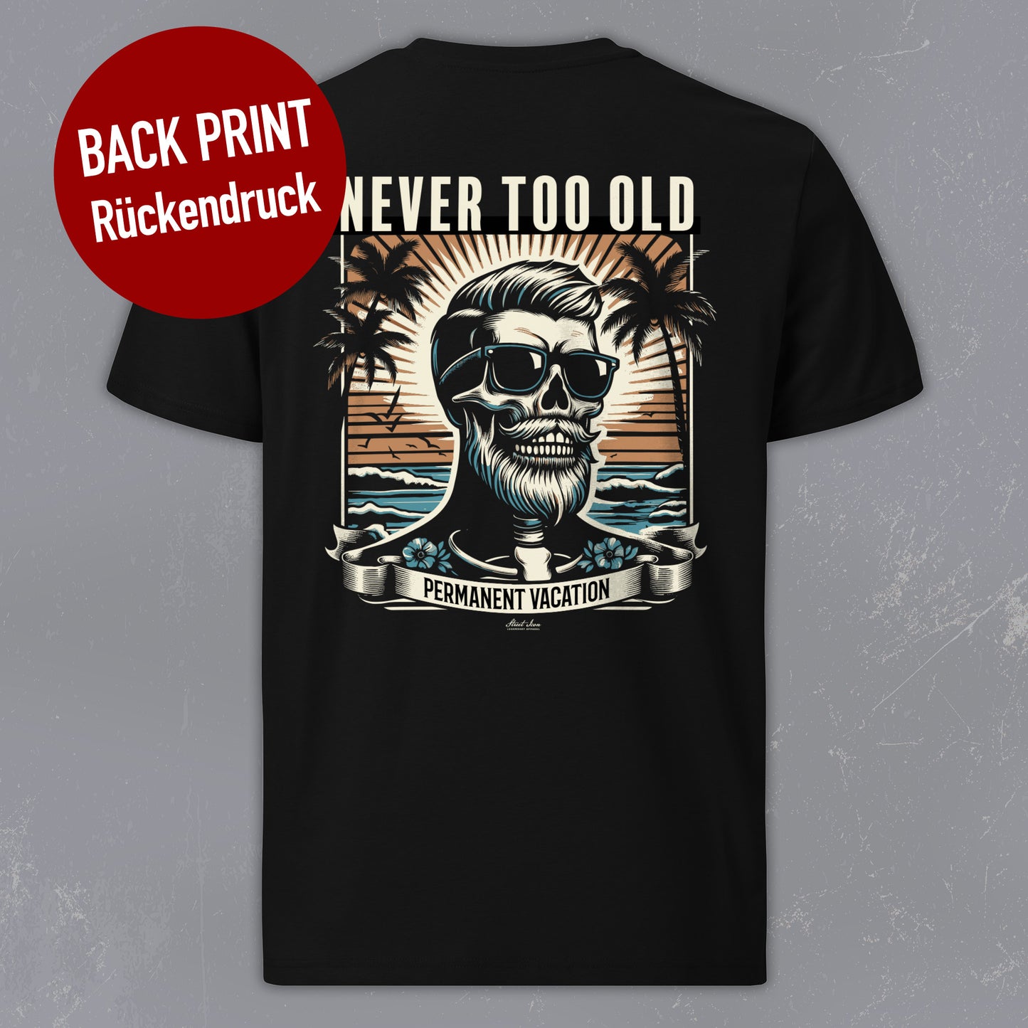 Permanent Vacation - Premium T-Shirt mit Back Print