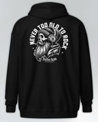 Never Too Old To Rock - Zip Hoodie - Street Icon
