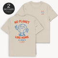No Planet Like Home T-Shirt mit 2-seitigem Print