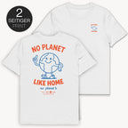 No Planet Like Home T-Shirt mit 2-seitigem Print