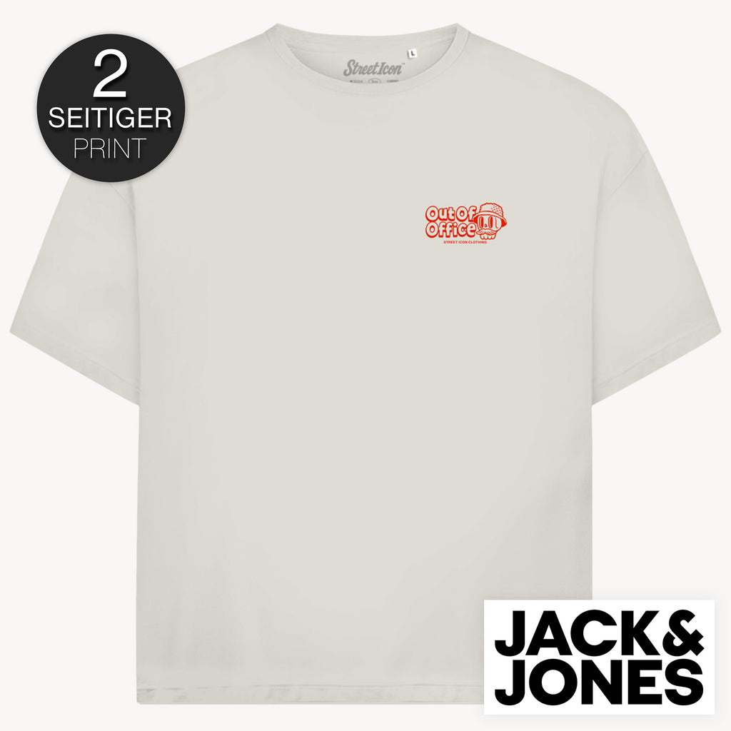 OOO Chill Skull Jack & Jones Oversize T-Shirt, 2-seitiger Print