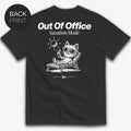 Out Of Office Cat - T-Shirt mit Backprint - Street Icon