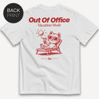 Out Of Office Cat - T-Shirt mit Backprint - Street Icon