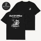 Out Of Office Cat - T-Shirt mit 2-seitigem Print - Street Icon