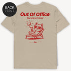Out Of Office Cat - T-Shirt mit 2-seitigem Print - Street Icon