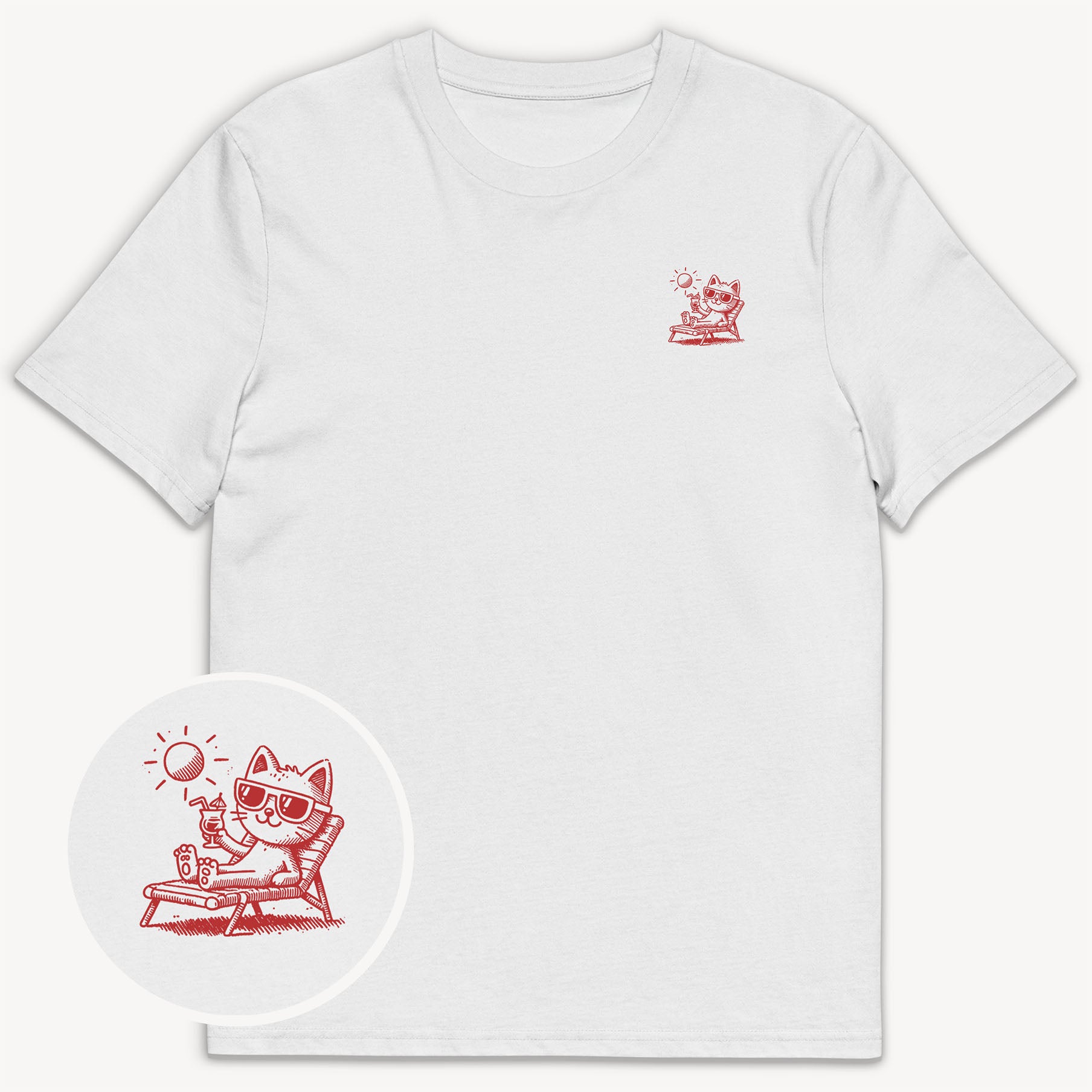 Out Of Office Cat - T-Shirt mit 2-seitigem Print - Street Icon