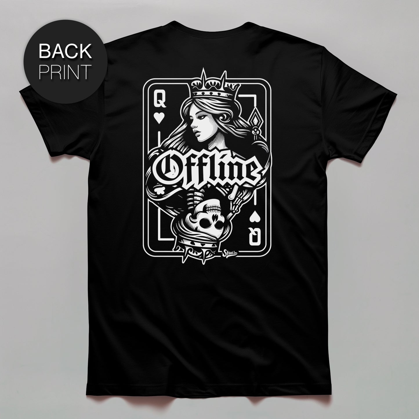 Offline Queen - Premium T-Shirt with 2-sided print