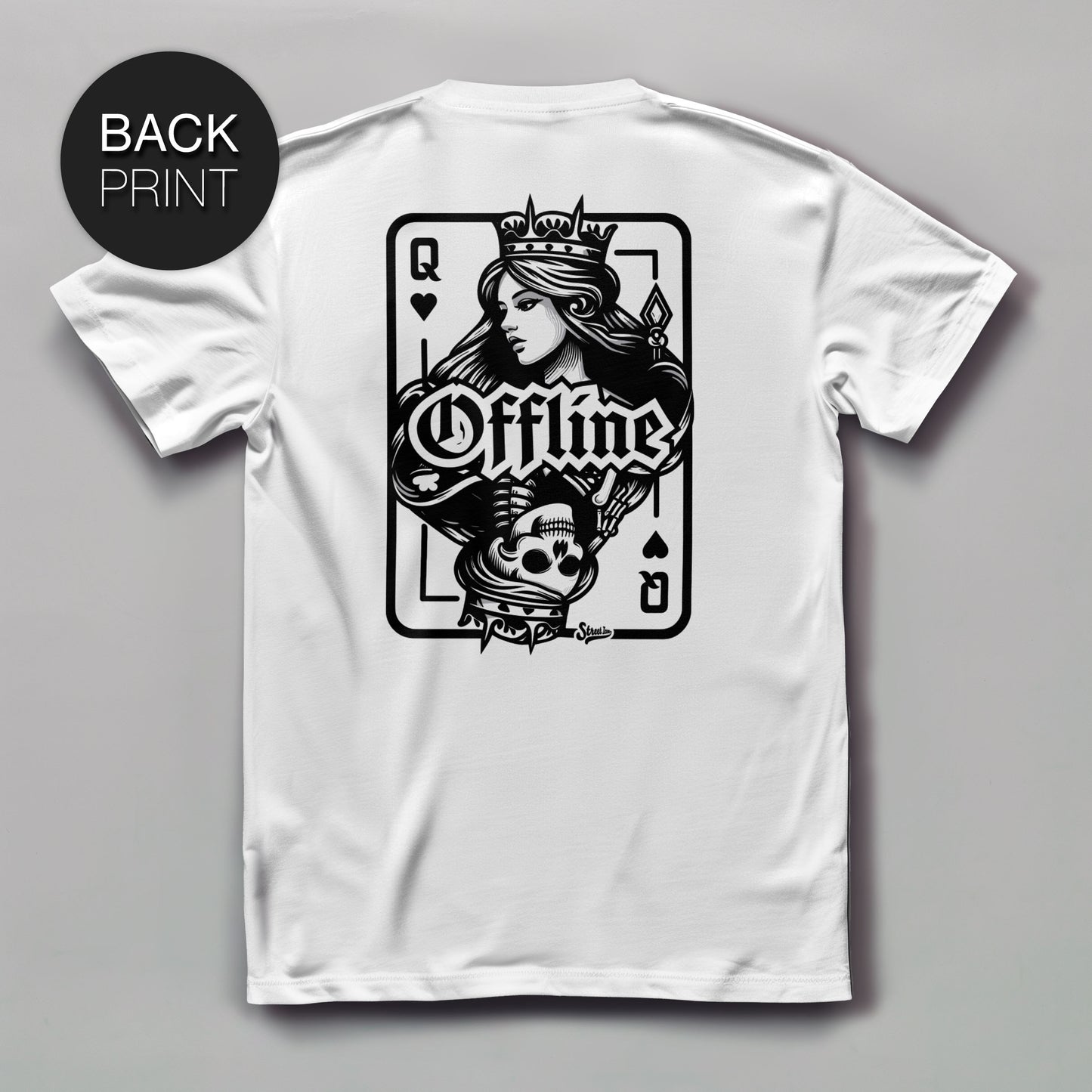 Offline Queen - Premium T-Shirt with 2-sided print