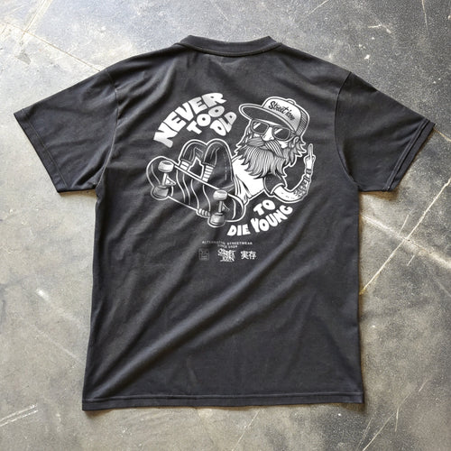 Old Dude Premium T-Shirt mit 2-seitigem Print - Street Icon