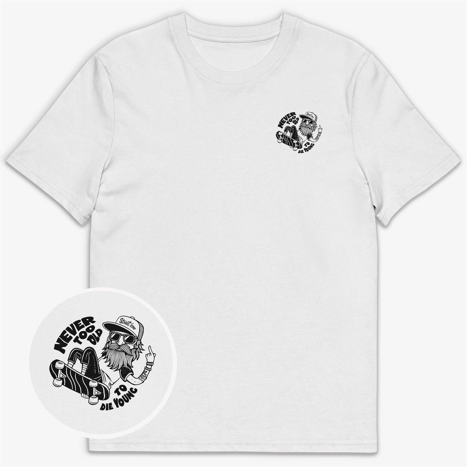 Old Dude Premium T-Shirt mit 2-seitigem Print - Street Icon