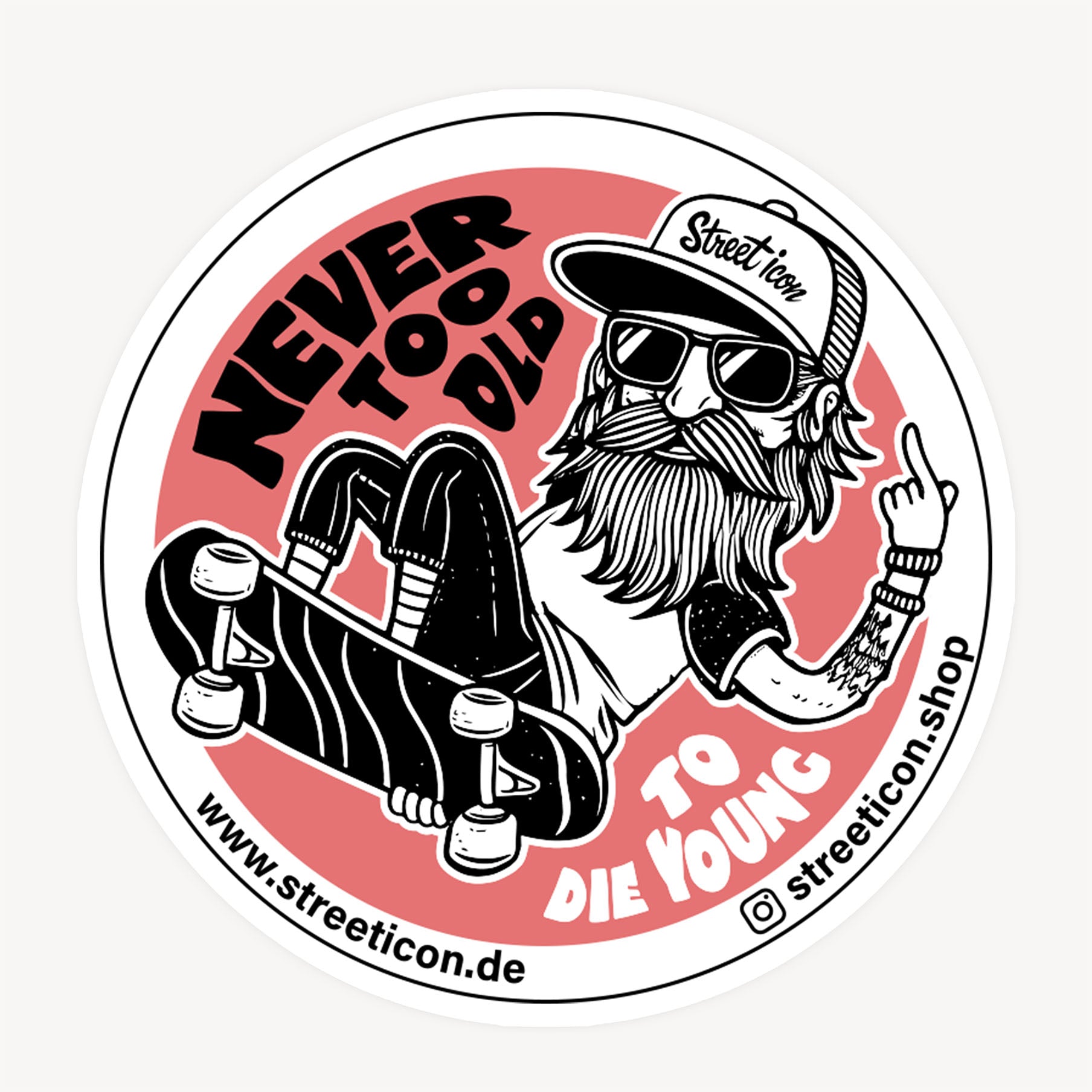 Old Dude Aufkleber - Street Icon