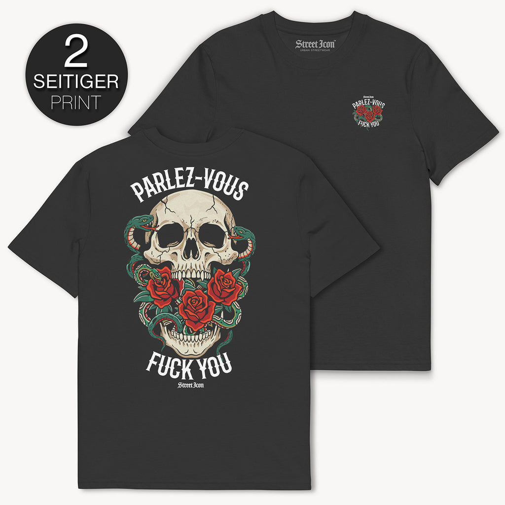 Parlez Vous T-Shirt, 2-seitiger Druck