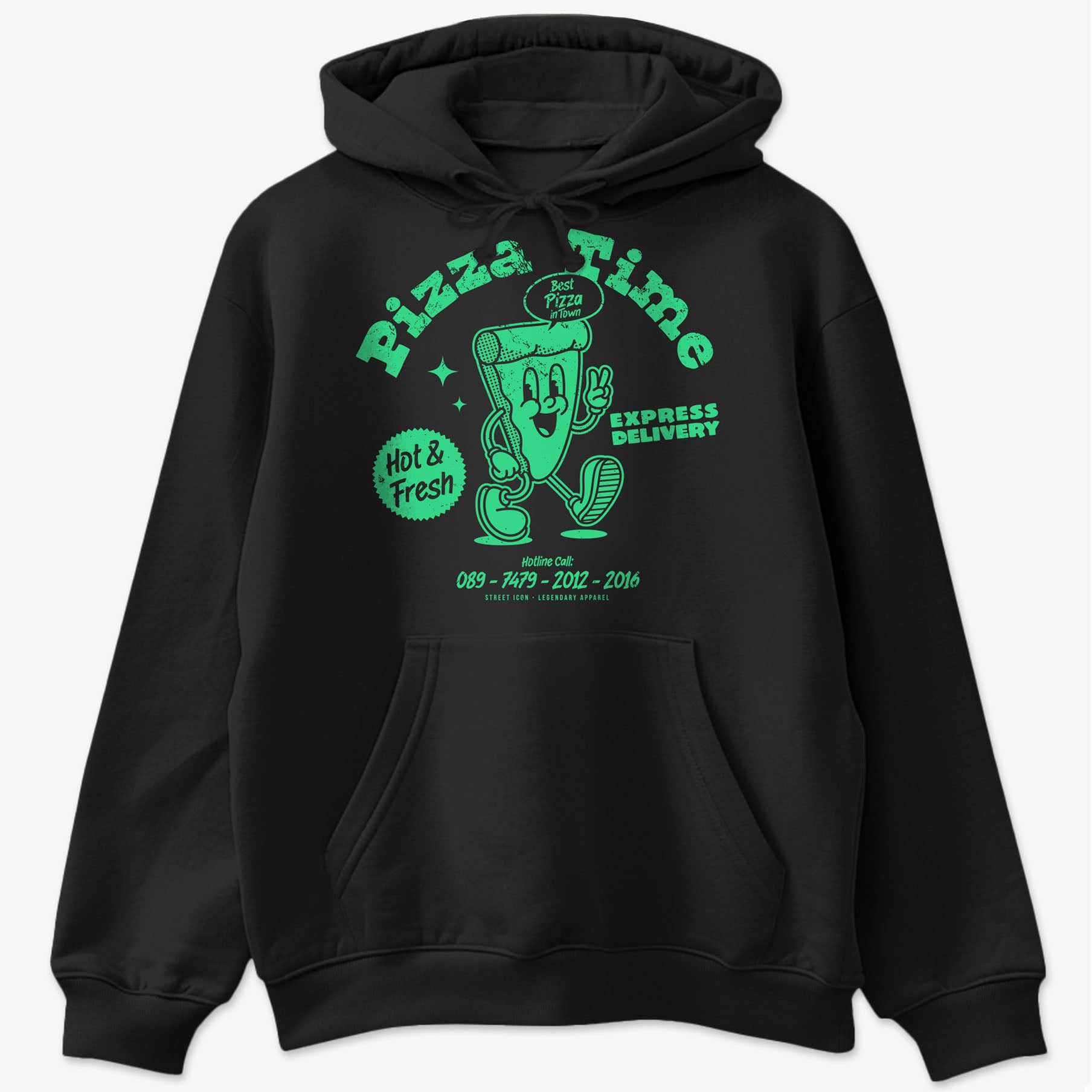 Pizza Time Hoodie - Street Icon