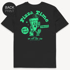 Pizza Time T-Shirt mit 2-seitigem Print - Street Icon
