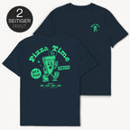 Pizza Time T-Shirt mit 2-seitigem Print - Street Icon
