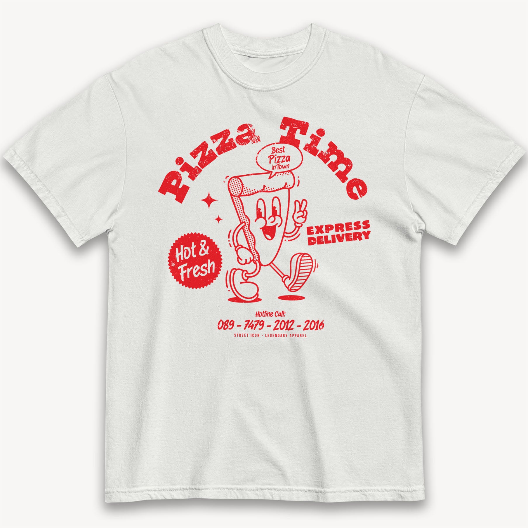 Pizza Time T-Shirt - Street Icon