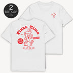 Pizza Time T-Shirt mit 2-seitigem Print - Street Icon