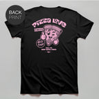 Pizza Love - Premium T-Shirt mit Backprint - Street Icon