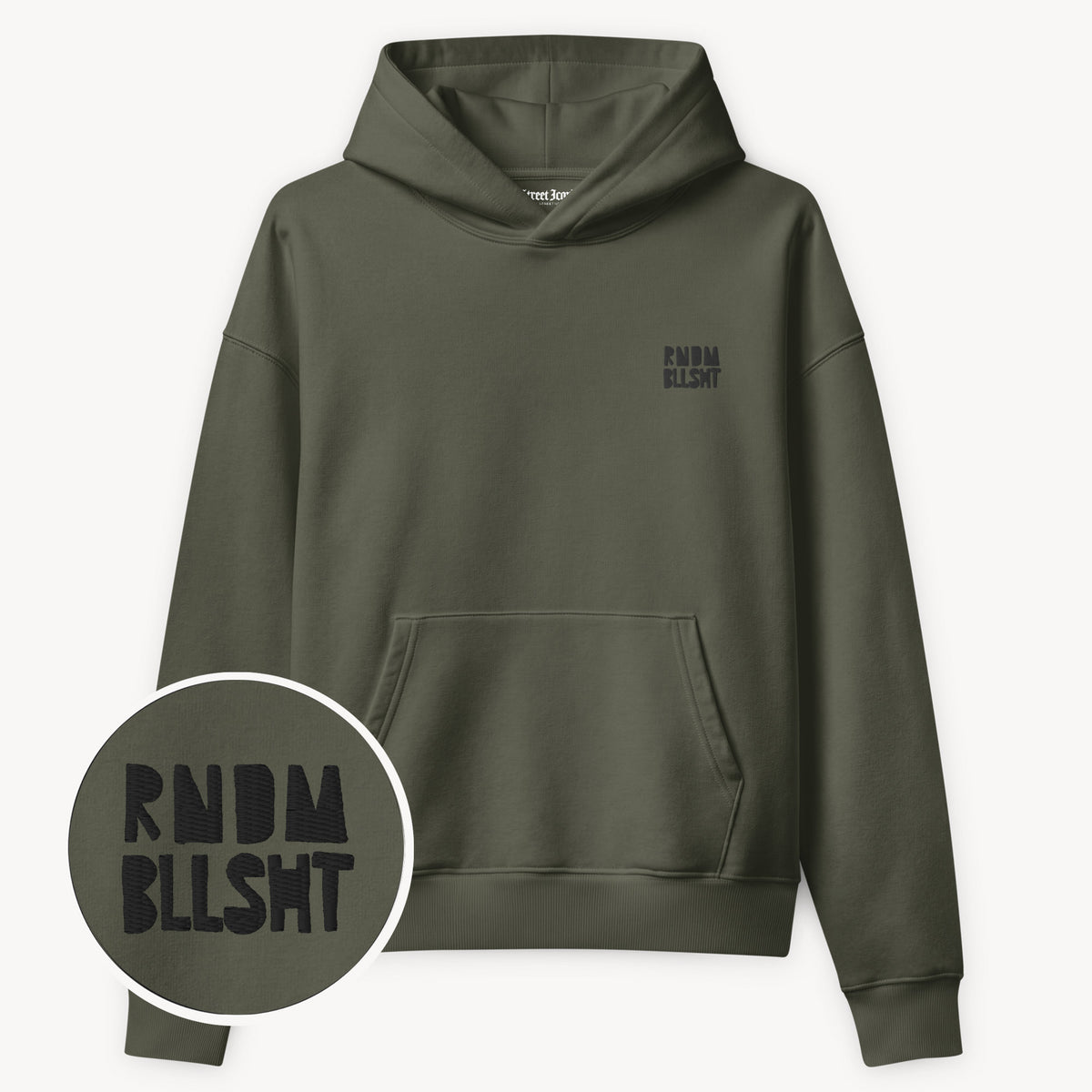 RNDM BLLSHT Premium Hoodie mit Bruststick