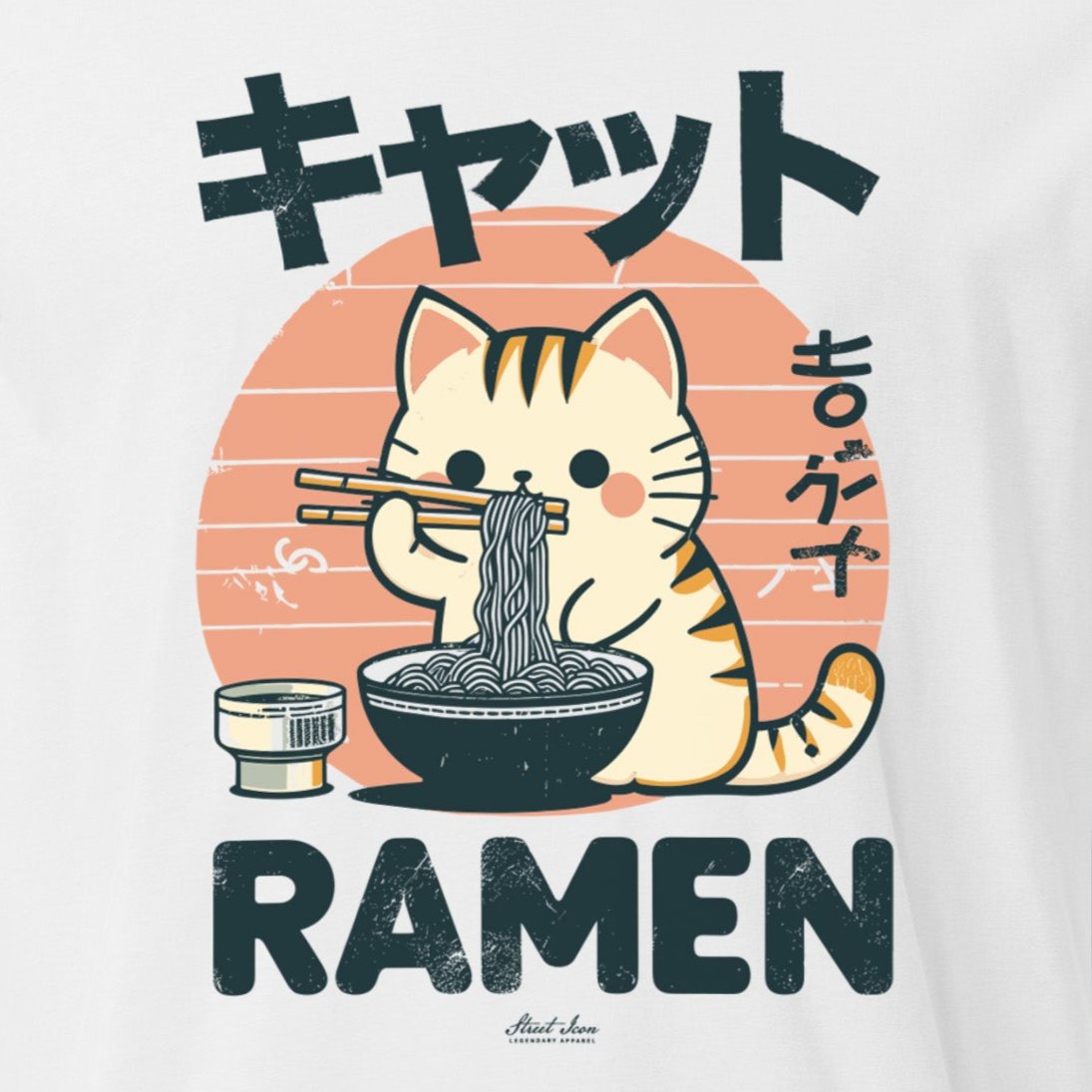 Ramen Kitty - Premium T-Shirt - Street Icon