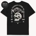 Raven Skull - Premium T-Shirt mit 2-seitigem Druck - Street Icon