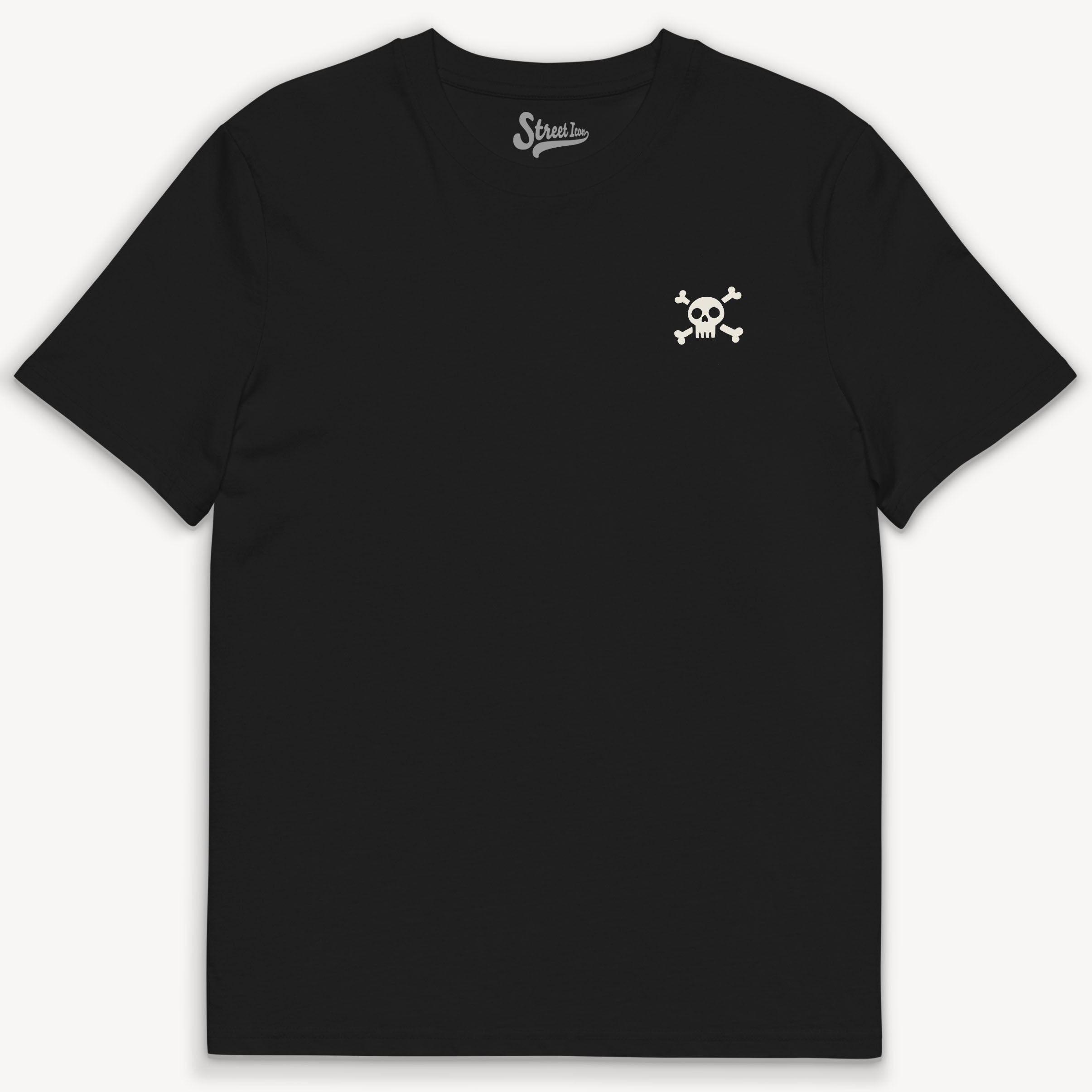 Raven Skull - Premium T-Shirt mit 2-seitigem Druck - Street Icon