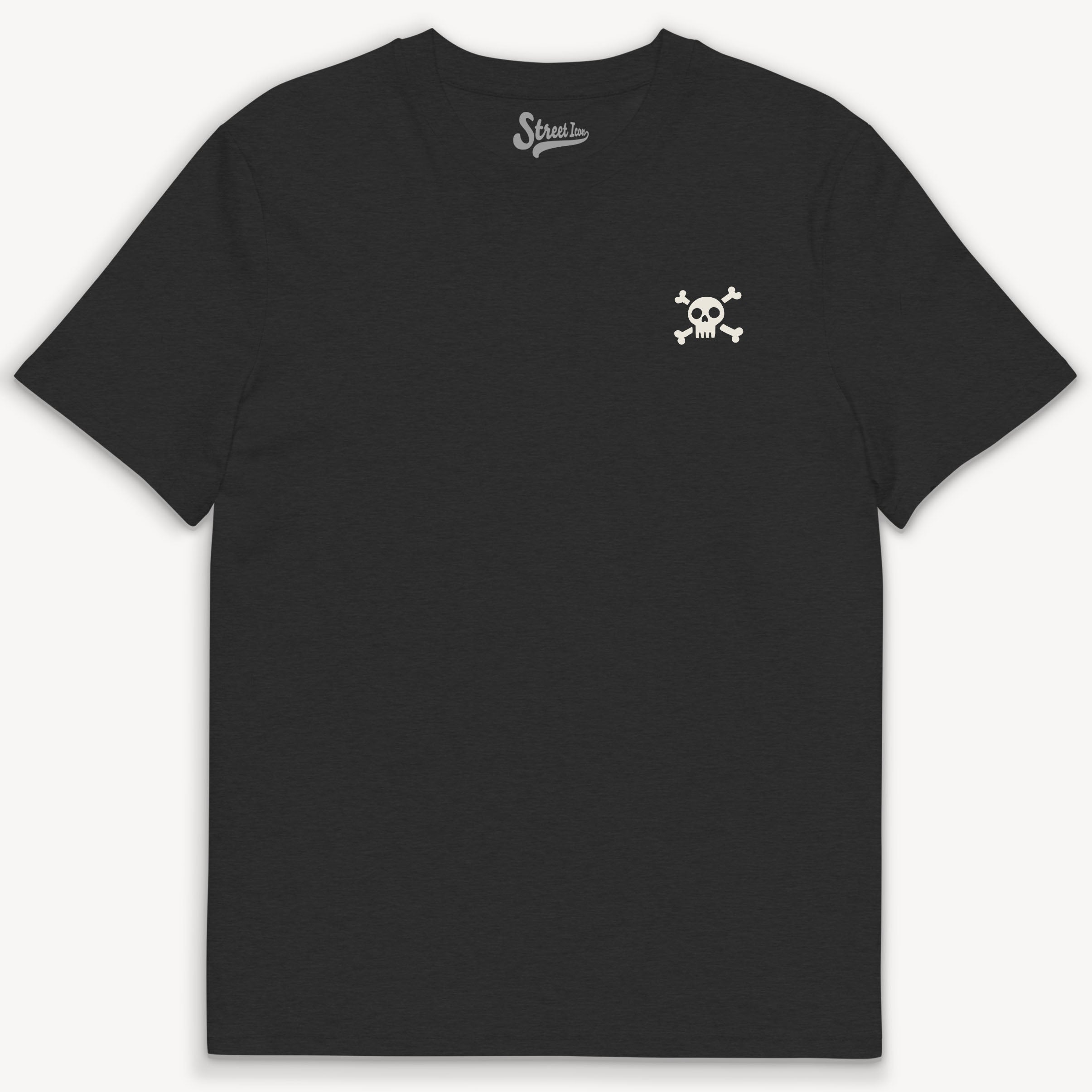 Raven Skull - Premium T-Shirt mit 2-seitigem Druck - Street Icon