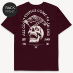 Raven Skull - Premium T-Shirt mit 2-seitigem Druck - Street Icon