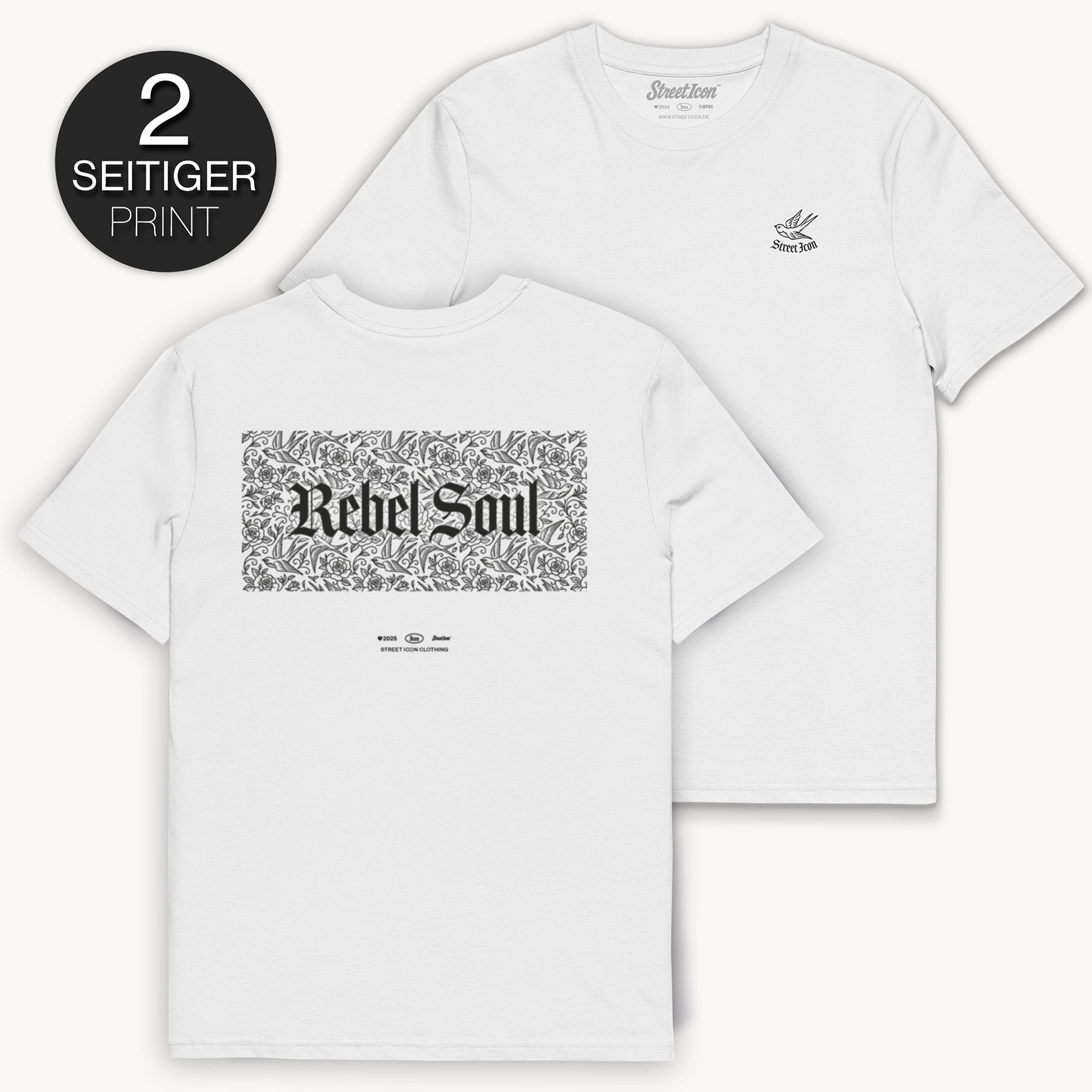 Rebel Soul T-Shirt, 2-seitiger Print