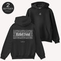 Rebel Soul Premium Hoodie, gesticktes Emblem, Back Print, Unisex
