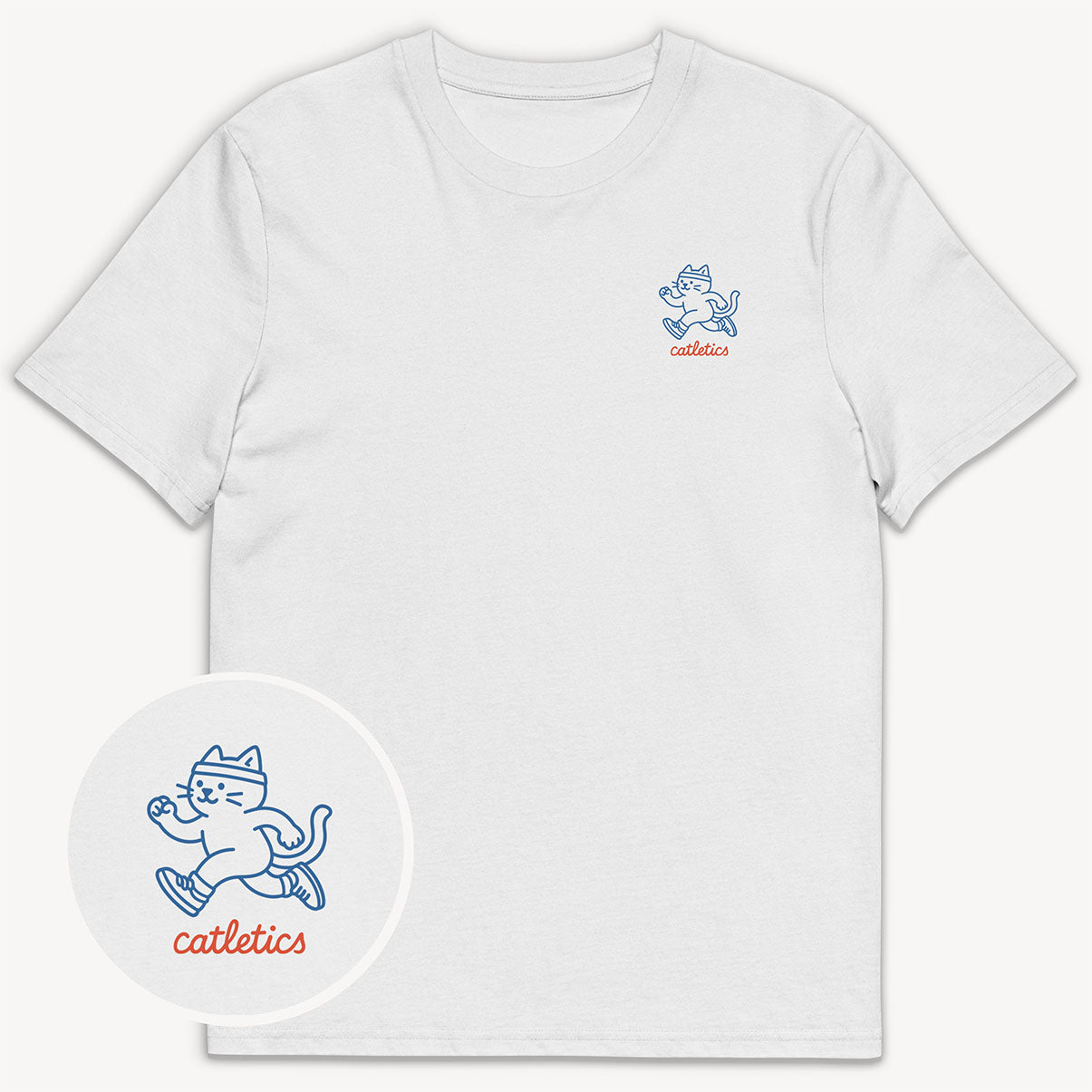 Catletics Running T-Shirt mit 2-seitigem Print