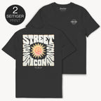 Street Icon Flame T-Shirt mit 2-seitigem Print