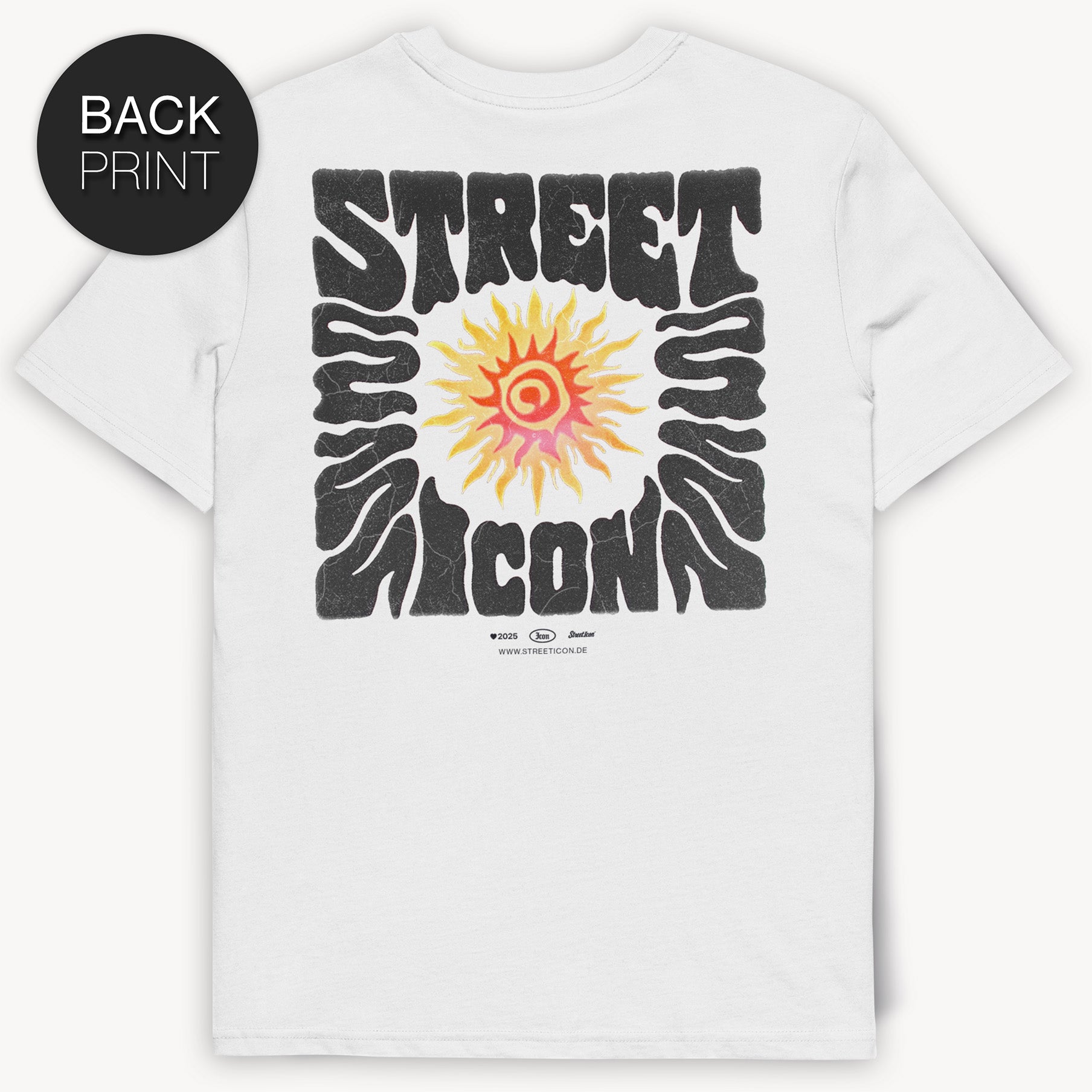 Street Icon Flame T-Shirt mit 2-seitigem Print