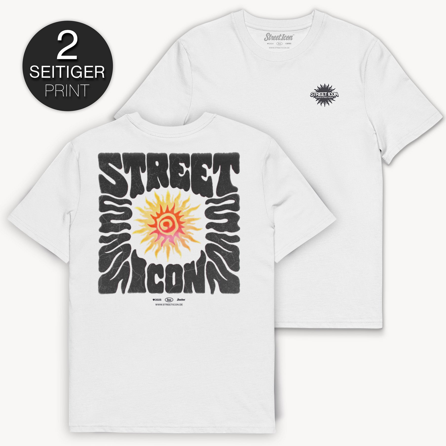 Street Icon Flame T-Shirt mit 2-seitigem Print
