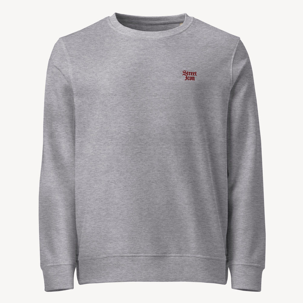 Street Icon Bio-Baumwoll Sweatshirt, mit Bruststick