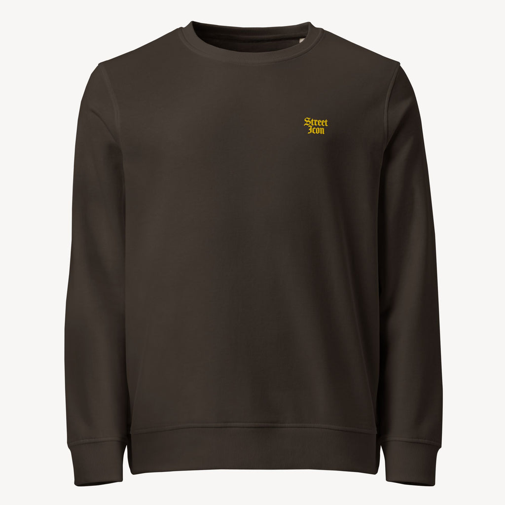 Street Icon Bio-Baumwoll Sweatshirt, mit Bruststick