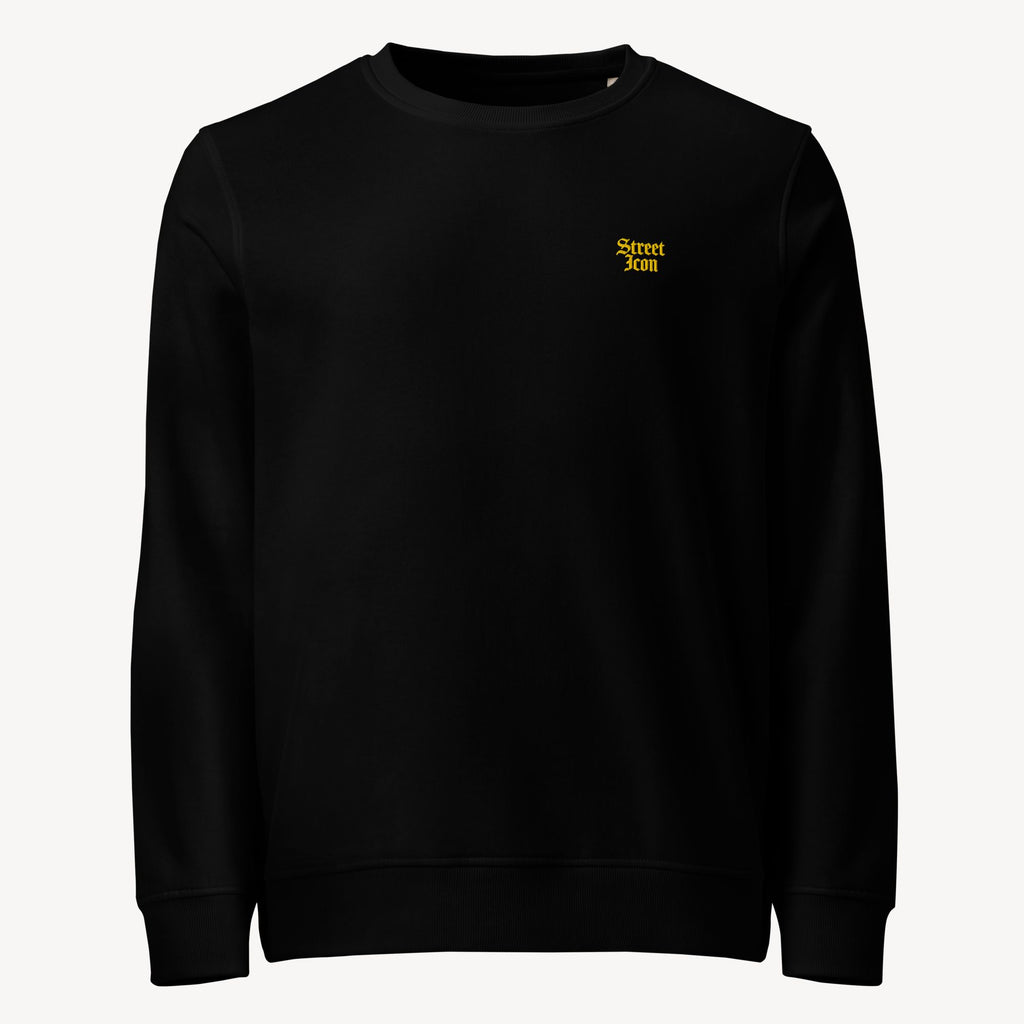 Street Icon Bio-Baumwoll Sweatshirt, mit Bruststick
