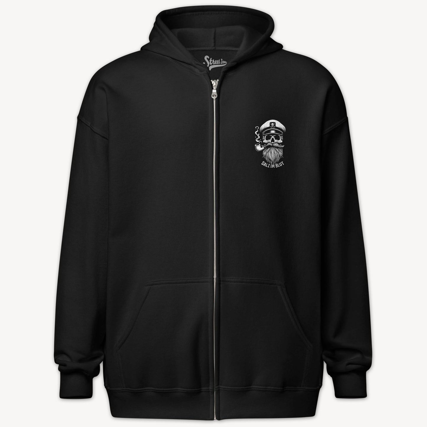 Salt in the Blood - Zip Hoodie with 2-sided print