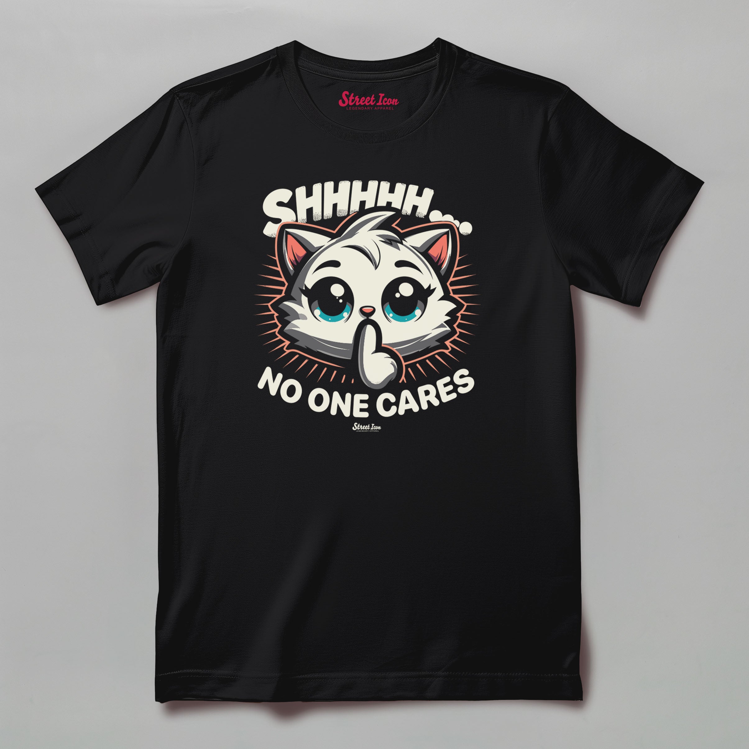 Shhh.. Cat - T-Shirt - Street Icon