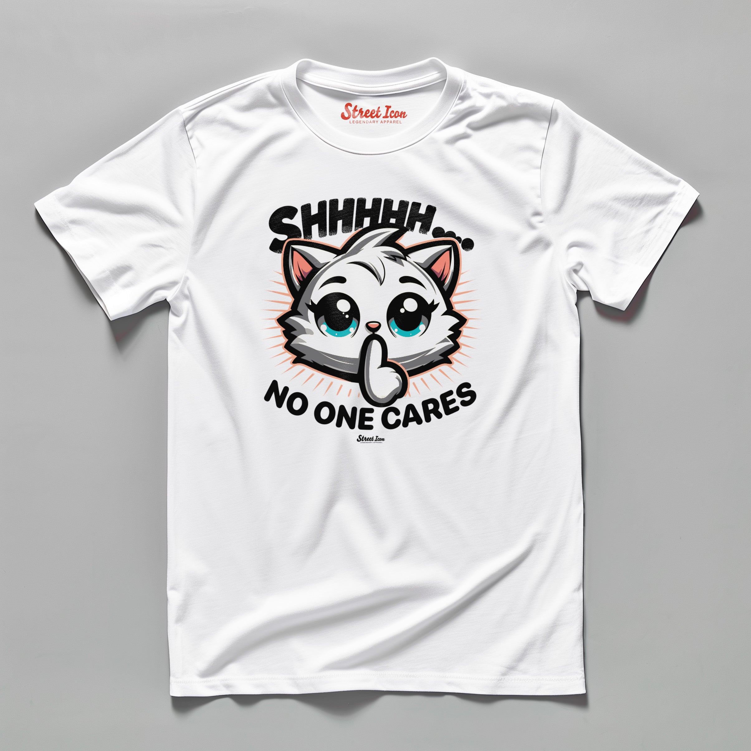 Shhh.. Cat - T-Shirt - Street Icon