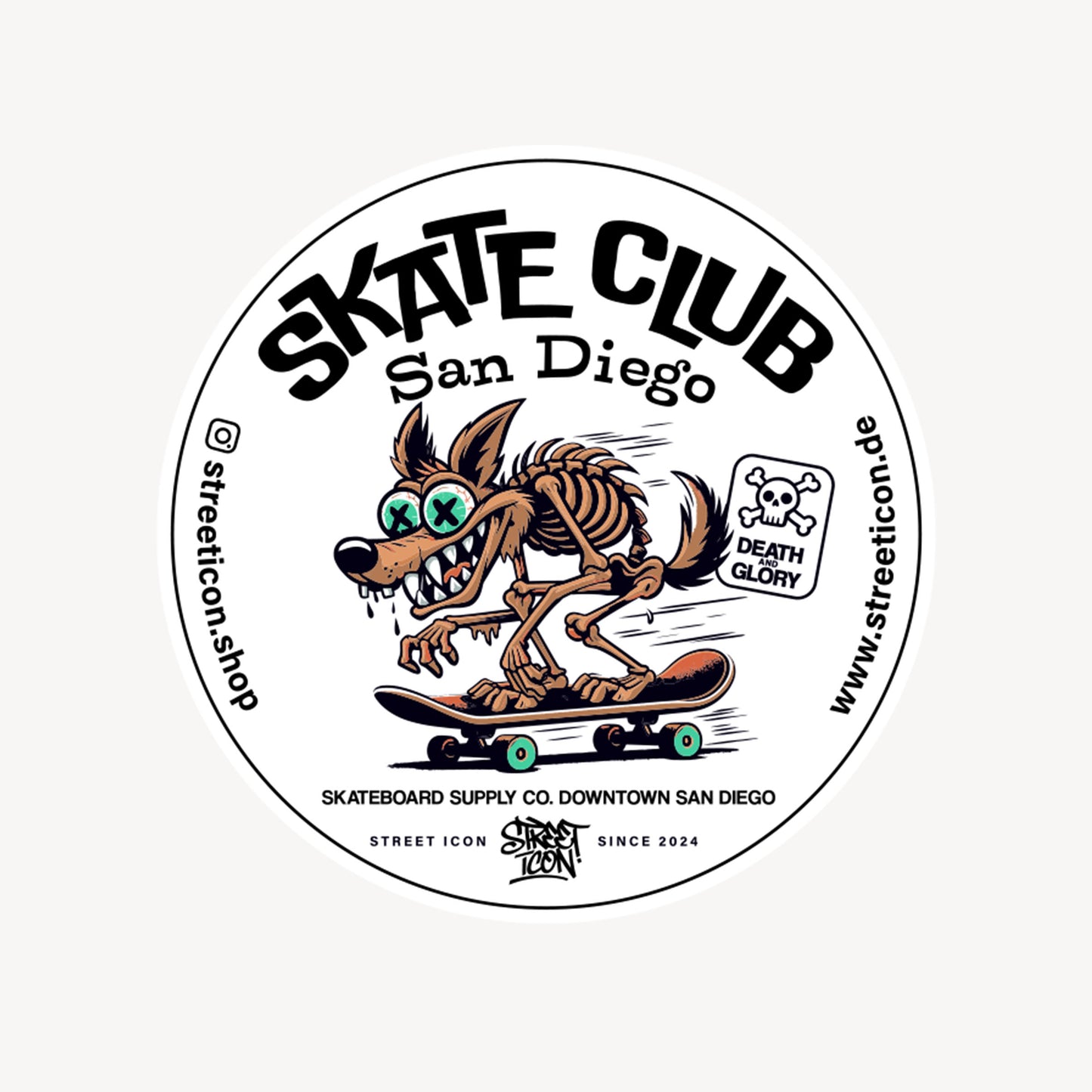 Skate Club - Aufkleber