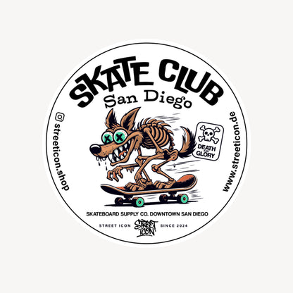 Skate Club - Premium T-Shirt + Aufkleber